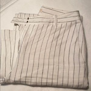 MICHAEL KORS LINEN STRIPE PANT